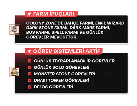 Farm ve görev sistemleri